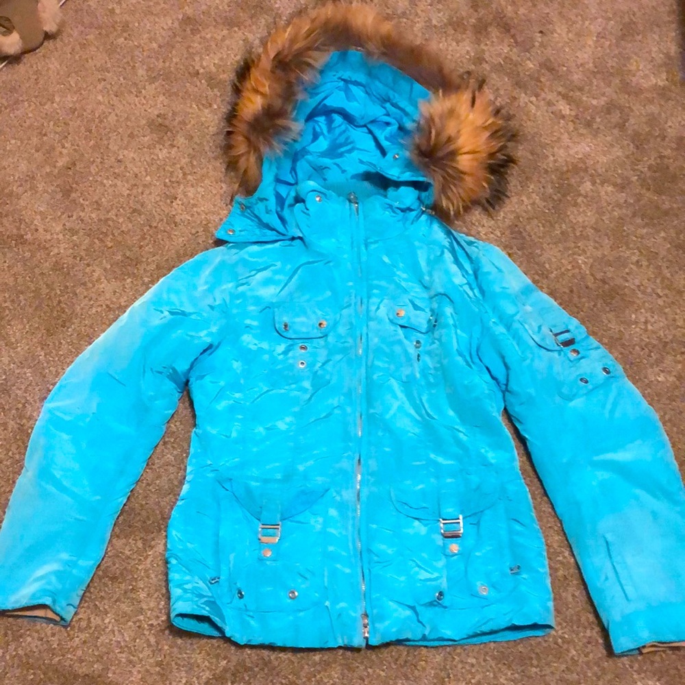 Vintage blue Bogner ski jacket size 10 women’s